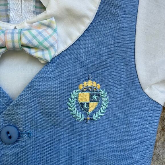 Michael James pastel plaid easter spring one piece bubble romper 12-18 months - Picture 2 of 7